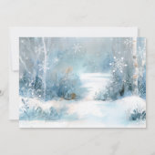 Winter Onederland 1st Birthday Thank You Cards 招待状 (裏面)