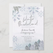 Winter Onederland 1th birthday招待状 招待状 (正面)