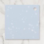 Winter Onederland Arctic Animal Boy 1st Birthday フェイバータグ (裏面)