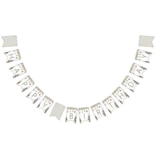 Winter Onederland Birthday Banner バンティングフラッグ (全)