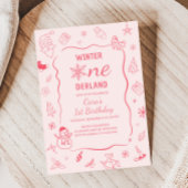 Winter Onederland Birthday Party 招待状