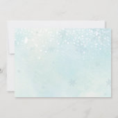 Winter Onederland Boy Girl Arch Photo 1st Birthday 招待状 (裏面)