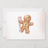 Winter Onederland Christmas Cookie誕生日写真 招待状 (裏面)