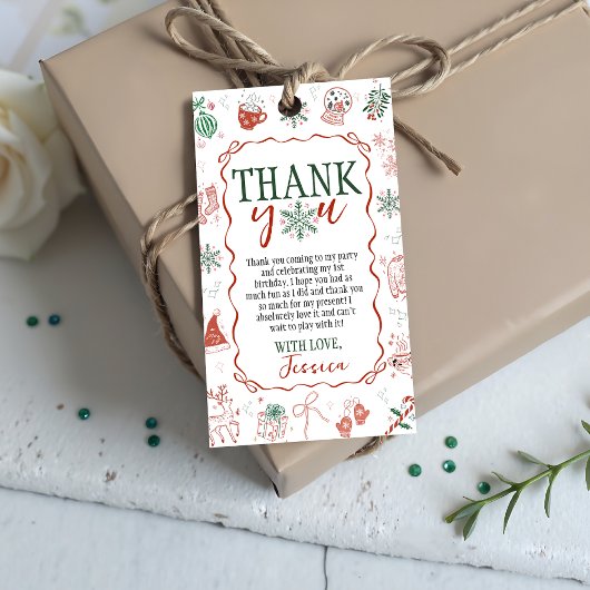 Winter ONEderland Favor Tag ギフトタグ