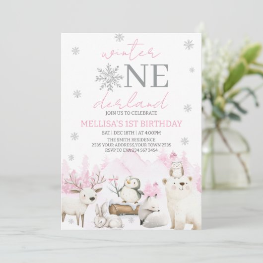 Winter ONEderland first birthday 招待状 (スタンド正面)