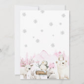 Winter ONEderland first birthday 招待状 (裏面)