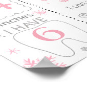 Winter Onederland First Birthday milestone ポスター (角)