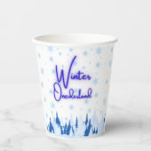 Winter Onederland First Birthday Party Cups 紙コップ (正面)