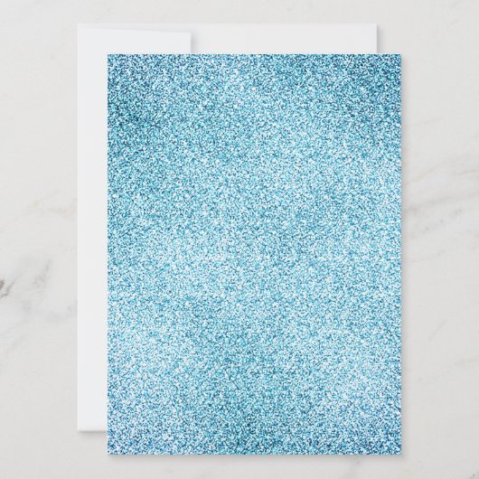 Winter onederland for Boy first birthday 招待状 (裏面)