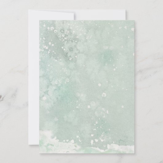 winter onederland foxes誕生日パーティーへの招待 招待状 (裏面)