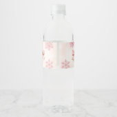 Winter Onederland Girl 1st Birthday ペットボトルラベル (裏面)