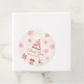 Winter Onederland Girl 1st Birthday Thank You フェイバータグ (インサイチュ)