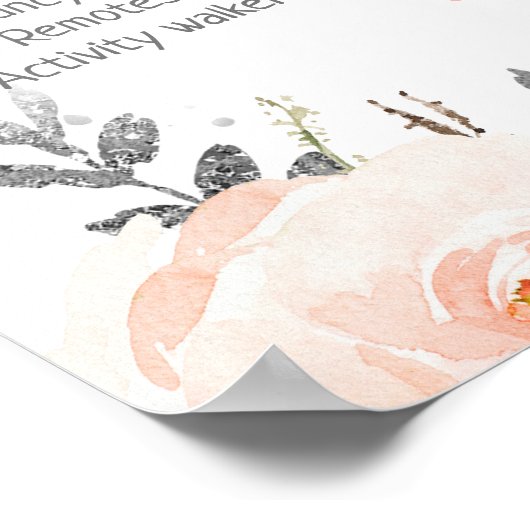 Winter Onederland Milestone First Birthday Board ポスター (角)