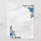 Winter Onederland Penguin Christmas 1st Birthday I 招待状 (裏面)