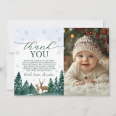 Winter ONEderland Photo Thank You 招待状 (正面)