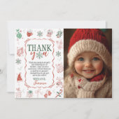 Winter ONEderland Photo Thank You 招待状 (正面)