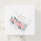 Winter Onederland Pink Truck First Birthday フェイバータグ (インサイチュ)
