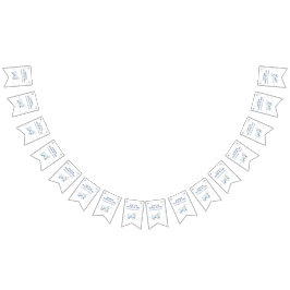 Winter Onederland Polar Bear 1st Birthday バンティングフラッグ