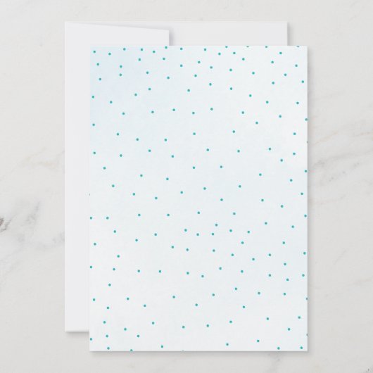 Winter Onederland Silver Blue Glitter 1st Birthday 招待状 (裏面)