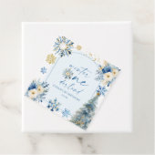 Winter Onederland Snowflake 1st Birthday Party フェイバータグ (インサイチュ)