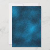 Winter Onederland snowflakes boy first birthday 招待状 (裏面)