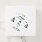 Winter Onederland Snowman 1st Birthday  フェイバータグ (インサイチュ)