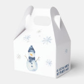 Winter Onederland Snowman 1st Birthday  フェイバーボックス (正面サイド)