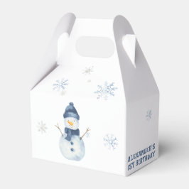 Winter Onederland Snowman 1st Birthday  フェイバーボックス