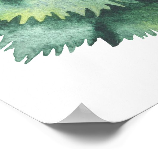 Winter Onederland Snowman 1st Birthday  ポスター (角)