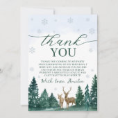 Winter ONEderland Thank You Card 招待状 (正面)