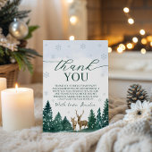 Winter ONEderland Thank You Card 招待状