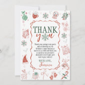 Winter ONEderland Thank You Card 招待状 (正面)