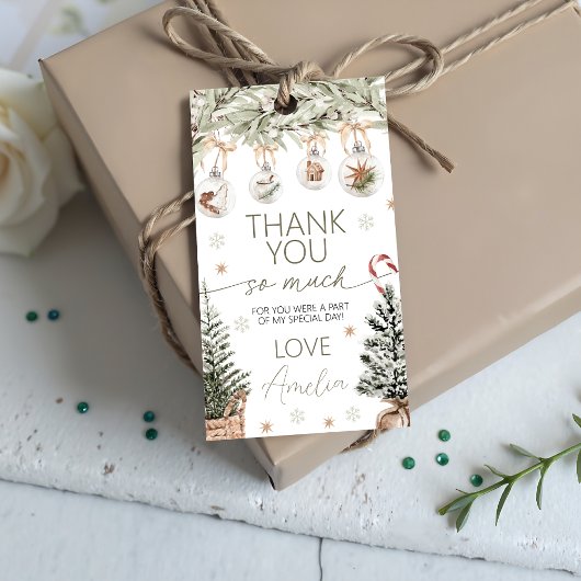 Winter Onederland Thank You Tag ギフトタグ