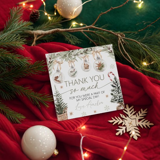 Winter Onederland Thank You Tag フェイバータグ