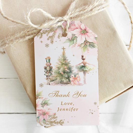 Winter Onederland the Nutcracker Birthday Thank yo ギフトタグ