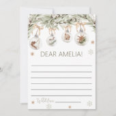 Winter Onederland Time Capsule Card 招待状 (正面)