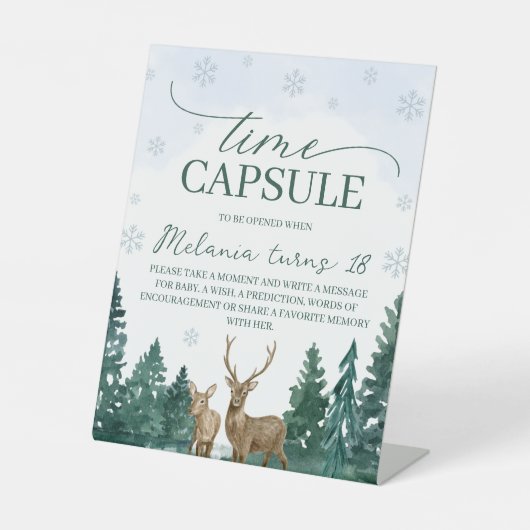 Winter ONEderland Time Capsule Sign 台座サイン (正面)