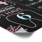 Winter Onederland Wonderland Snowflakes Birthday ポスター (角)