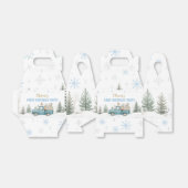 Winter Onederland Woodland Animals Birthday フェイバーボックス (折り畳みなし)