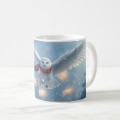 “Winter Owl Magic” Christmas Owl コーヒーマグカップ (正面右)