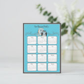 Winter Owls 2012カレンダーはがき ポストカード (スタンド正面)