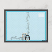 Winter Owls 2012カレンダーはがき ポストカード (裏面)