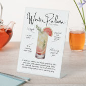 Winter Paloma Cocktail Pedestal Sign 台座サイン (インサイチュ)