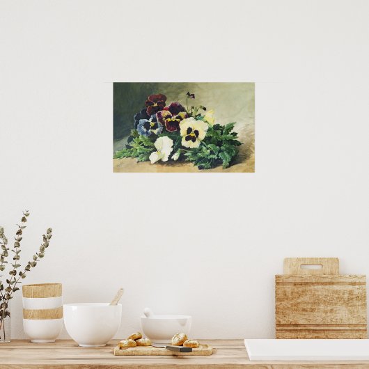 Winter Pansies, 1884 ポスター (キッチン)