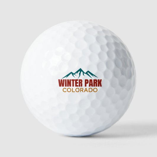 Winter Park Colorado ゴルフボール (正面)