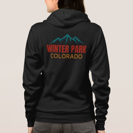 Winter Park Colorado パーカ (裏面)