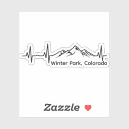 Winter Park Colorado Heartbeat シール