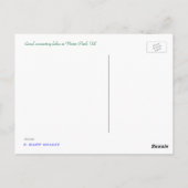 Winter Park, FL Canal ポストカード (裏面)