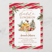 Winter Party Bridal Luncheon Pancake & Cocoa  招待状 (正面/裏面)