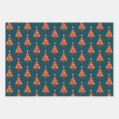 Winter Party Christmas Toy Cat  ラッピングペーパーシート (正面3)